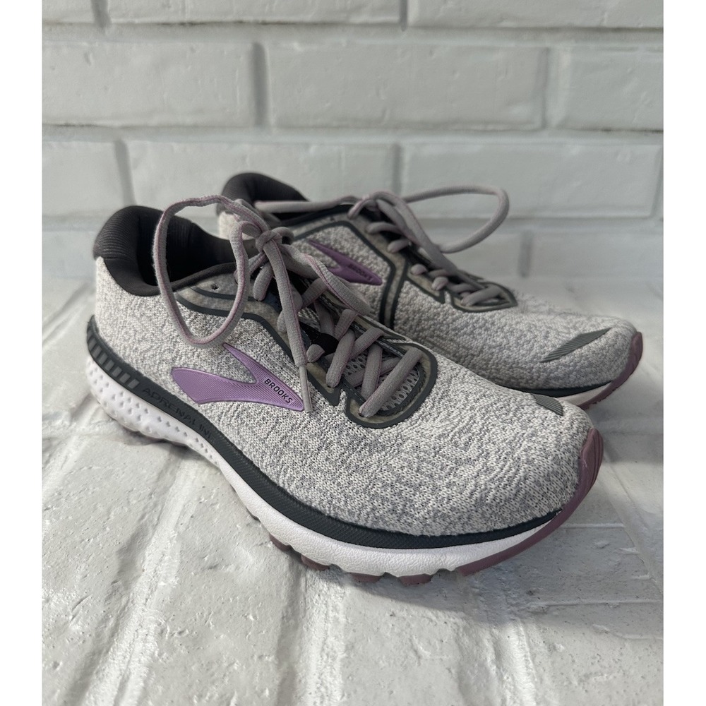 Brooks Adrenaline GTS 20 Womens 7.5 Running Shoes Grey 1202961B030 No Insoles